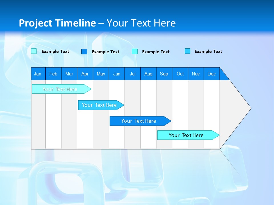 A Blue Abstract Background With Squares And Cubes PowerPoint Template