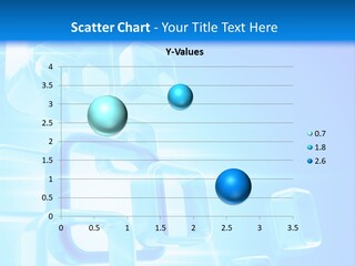 A Blue Abstract Background With Squares And Cubes PowerPoint Template