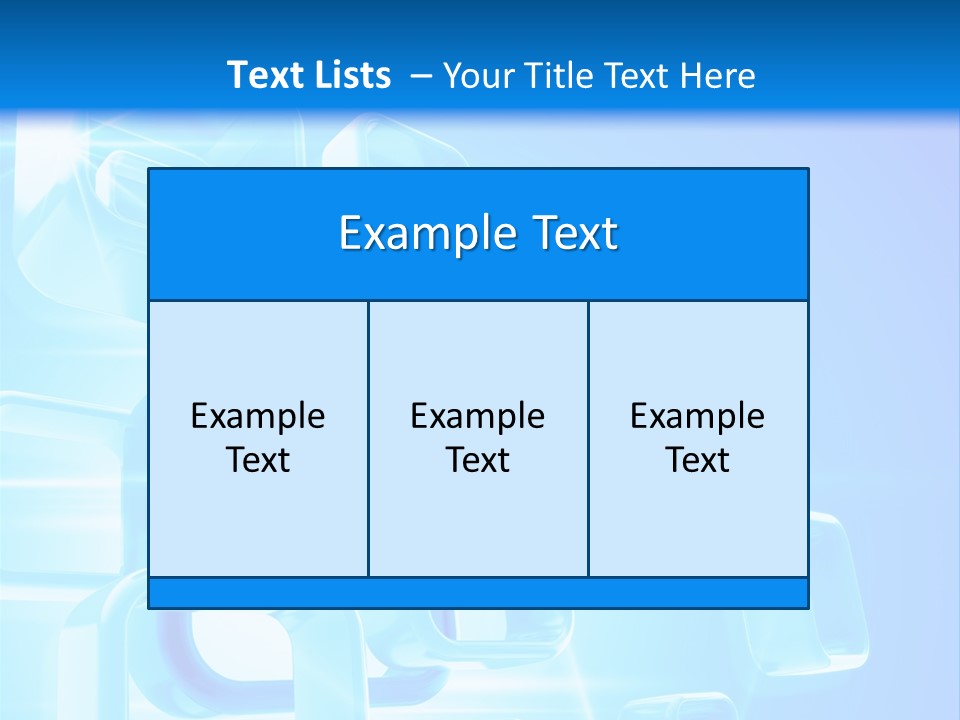 A Blue Abstract Background With Squares And Cubes PowerPoint Template