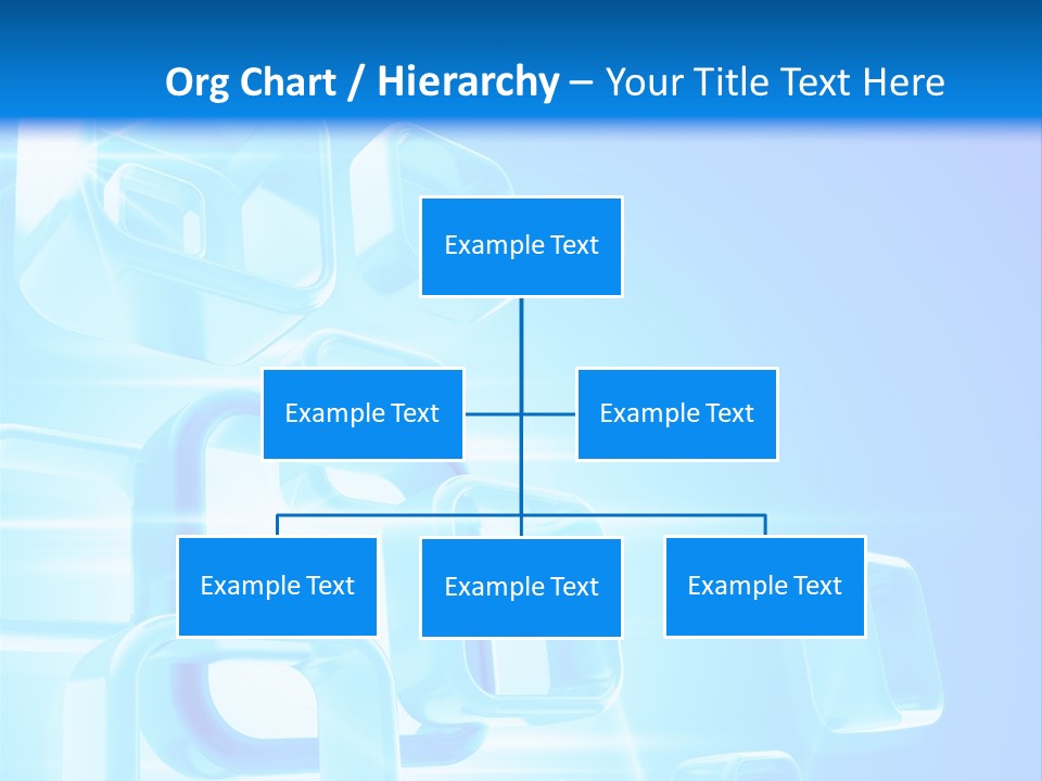A Blue Abstract Background With Squares And Cubes PowerPoint Template