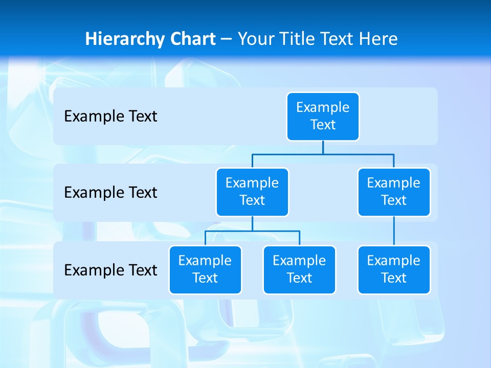 A Blue Abstract Background With Squares And Cubes PowerPoint Template