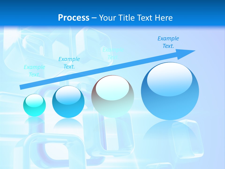 A Blue Abstract Background With Squares And Cubes PowerPoint Template