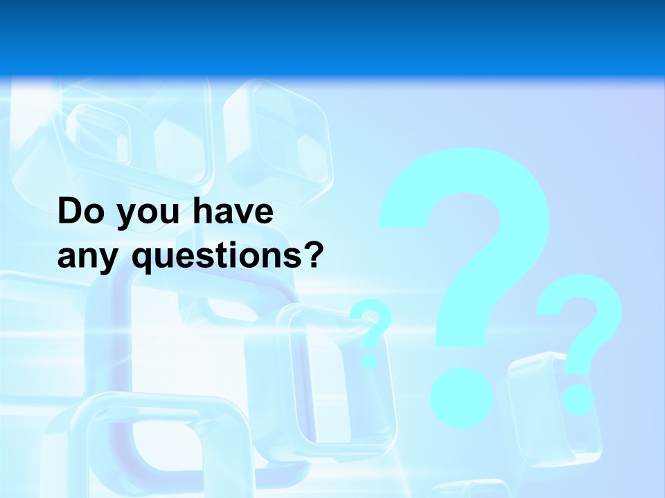 A Blue Abstract Background With Squares And Cubes PowerPoint Template