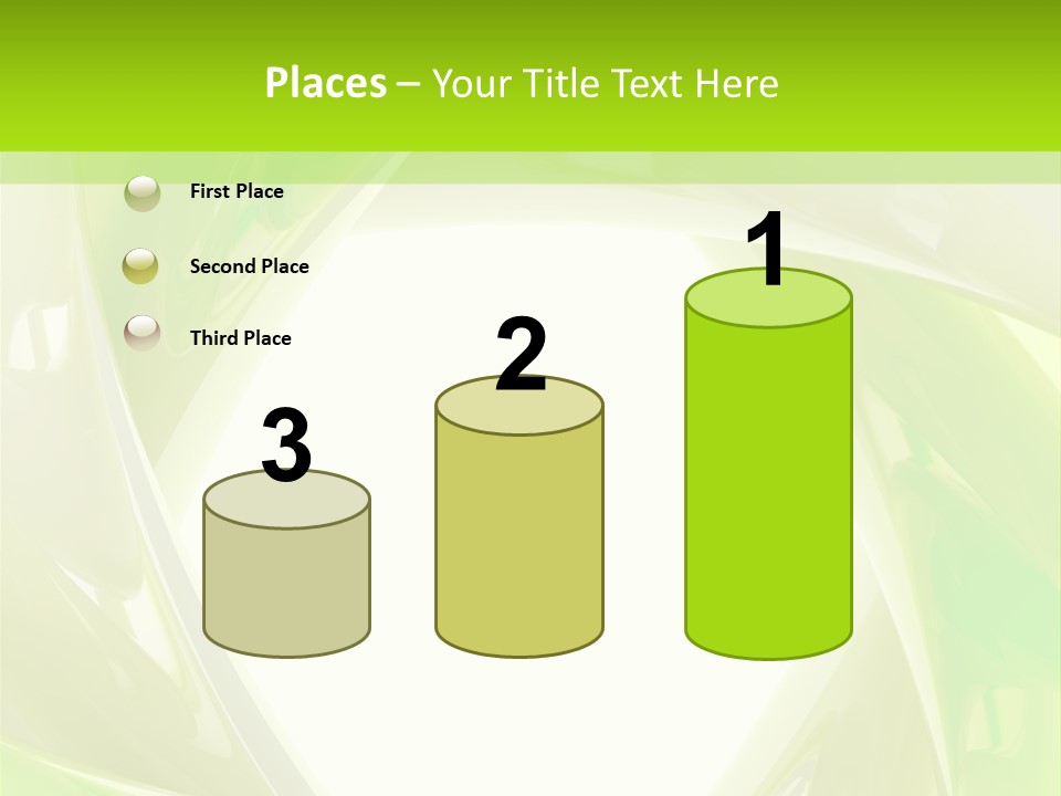 A Green And White Abstract Powerpoint Presentation PowerPoint Template