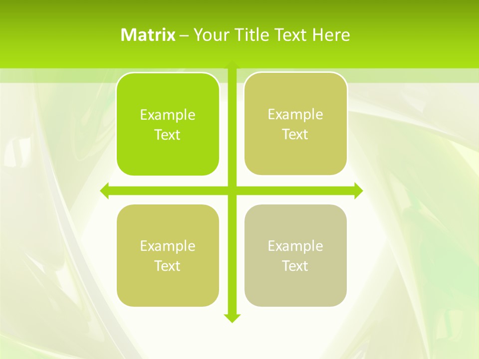 A Green And White Abstract Powerpoint Presentation PowerPoint Template