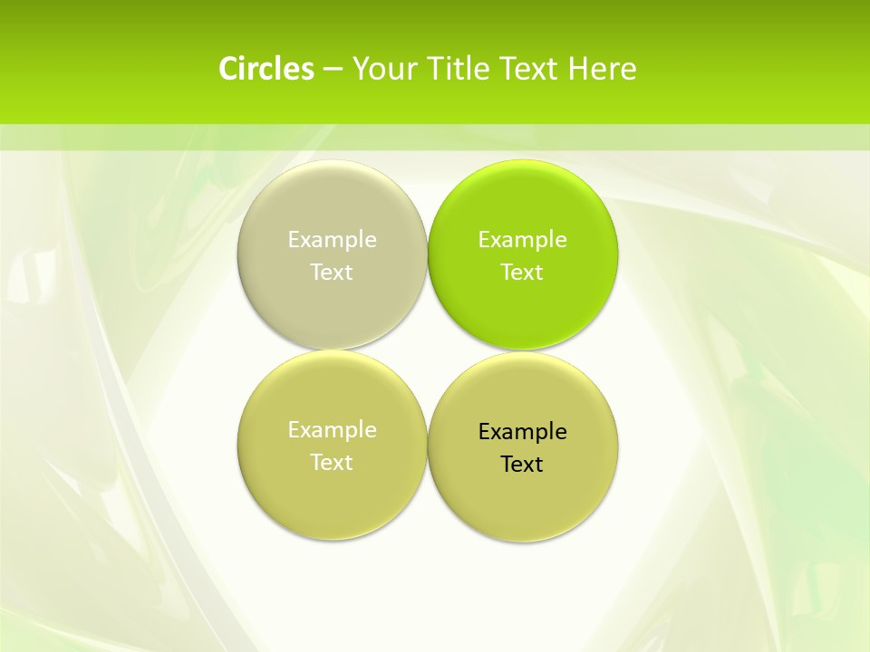 A Green And White Abstract Powerpoint Presentation PowerPoint Template