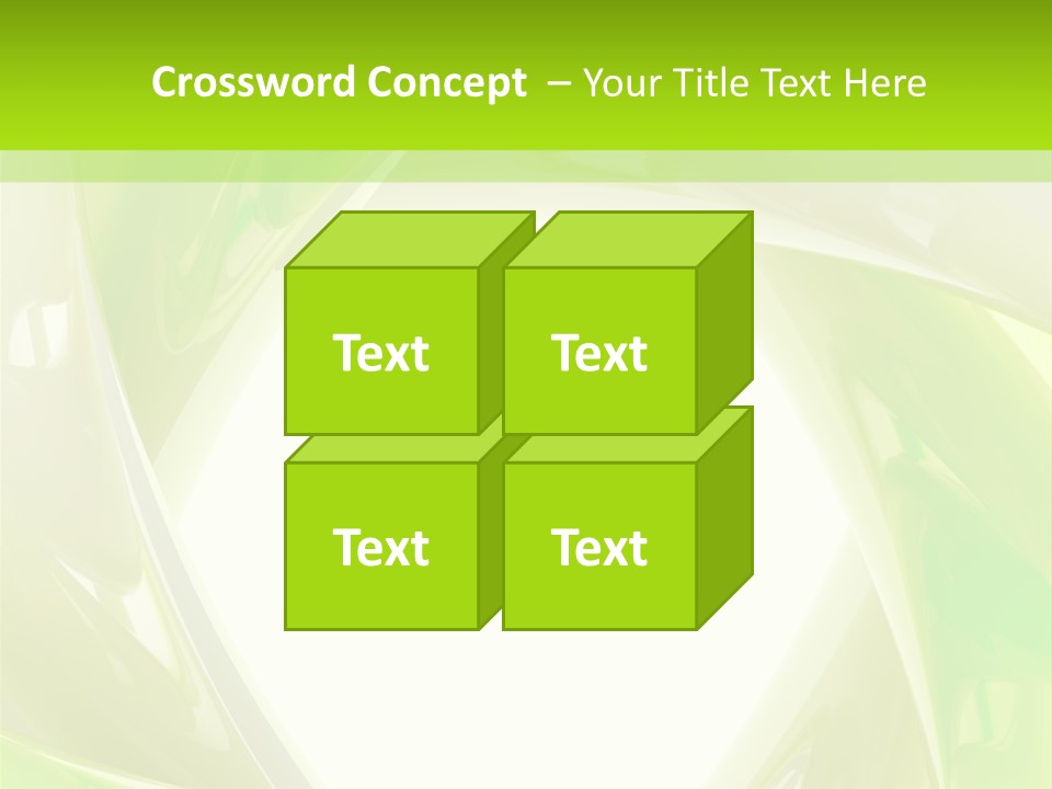 A Green And White Abstract Powerpoint Presentation PowerPoint Template