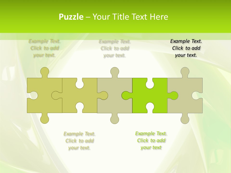 A Green And White Abstract Powerpoint Presentation PowerPoint Template