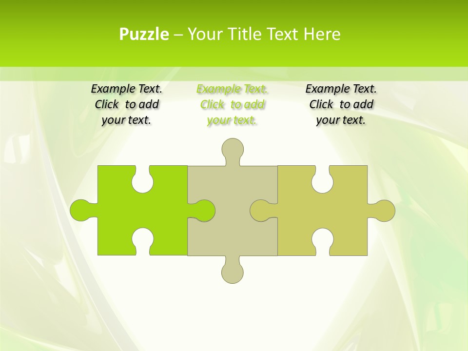 A Green And White Abstract Powerpoint Presentation PowerPoint Template