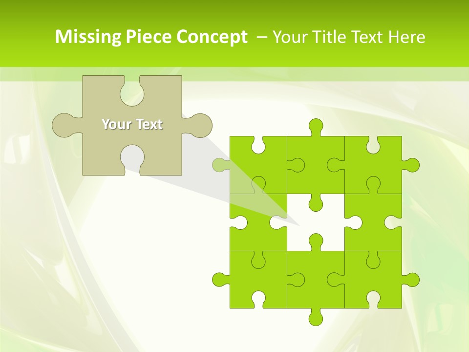 A Green And White Abstract Powerpoint Presentation PowerPoint Template