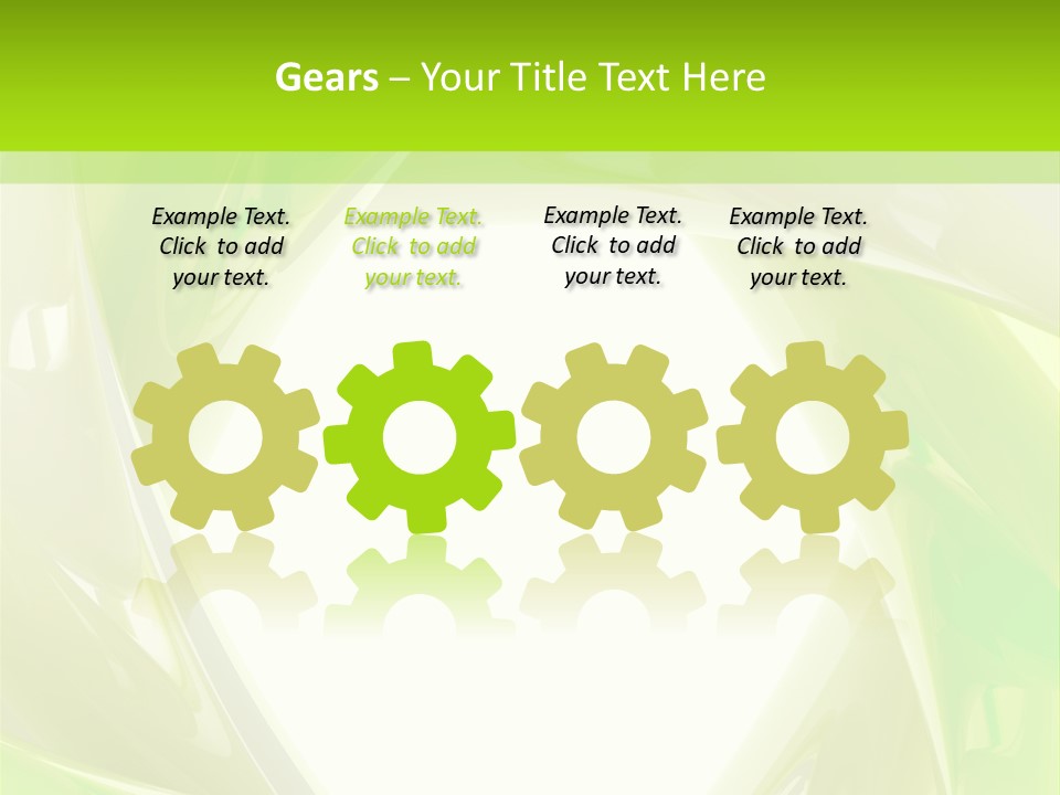 A Green And White Abstract Powerpoint Presentation PowerPoint Template