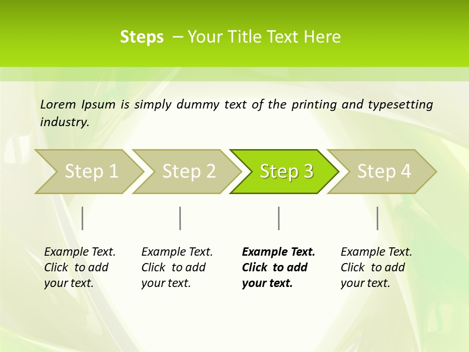 A Green And White Abstract Powerpoint Presentation PowerPoint Template