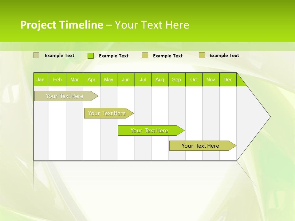 A Green And White Abstract Powerpoint Presentation PowerPoint Template