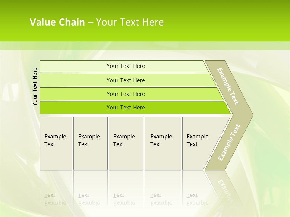 A Green And White Abstract Powerpoint Presentation PowerPoint Template