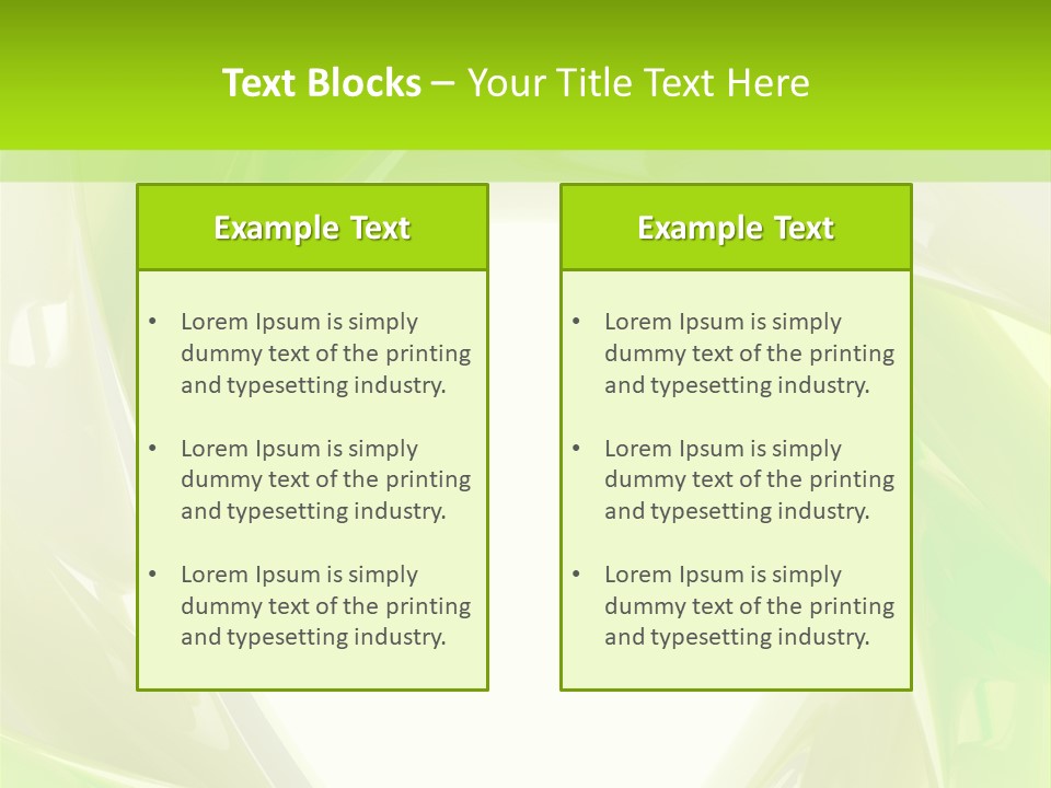 A Green And White Abstract Powerpoint Presentation PowerPoint Template