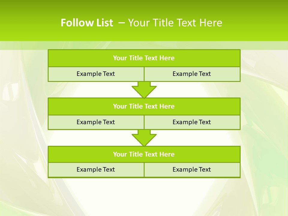 A Green And White Abstract Powerpoint Presentation PowerPoint Template