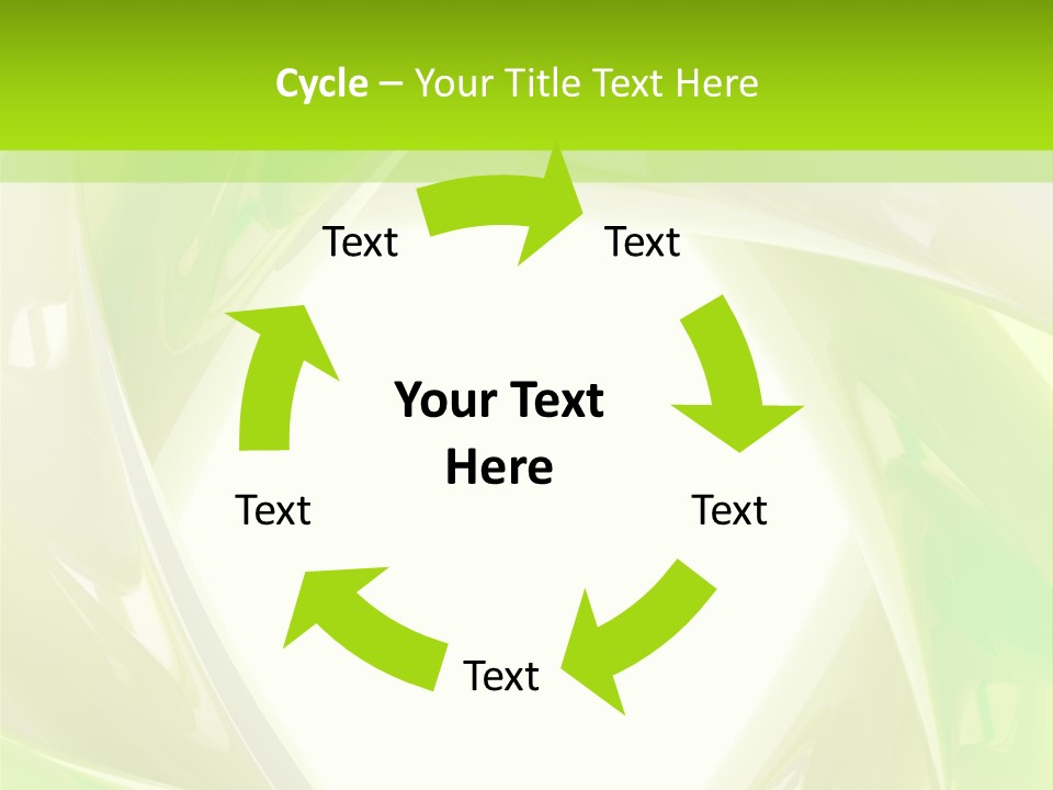 A Green And White Abstract Powerpoint Presentation PowerPoint Template