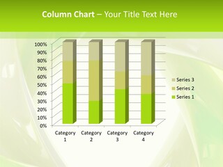 A Green And White Abstract Powerpoint Presentation PowerPoint Template