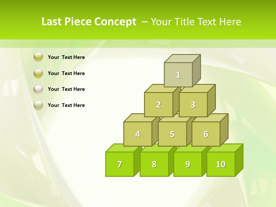 A Green And White Abstract Powerpoint Presentation PowerPoint Template