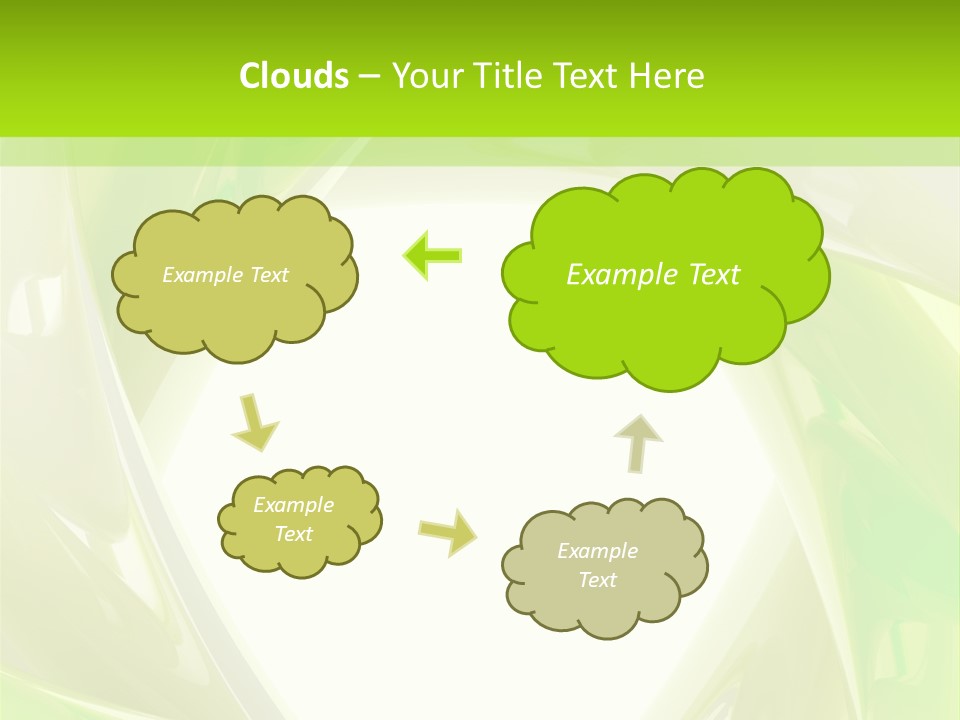 A Green And White Abstract Powerpoint Presentation PowerPoint Template