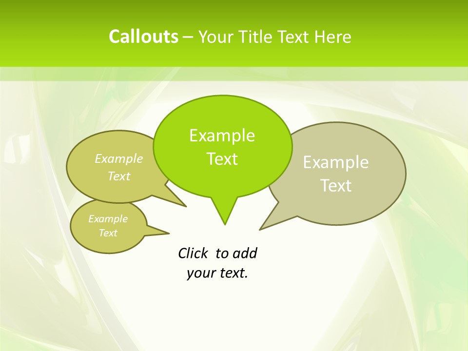 A Green And White Abstract Powerpoint Presentation PowerPoint Template