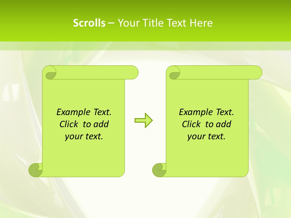 A Green And White Abstract Powerpoint Presentation PowerPoint Template