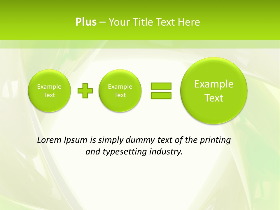 A Green And White Abstract Powerpoint Presentation PowerPoint Template