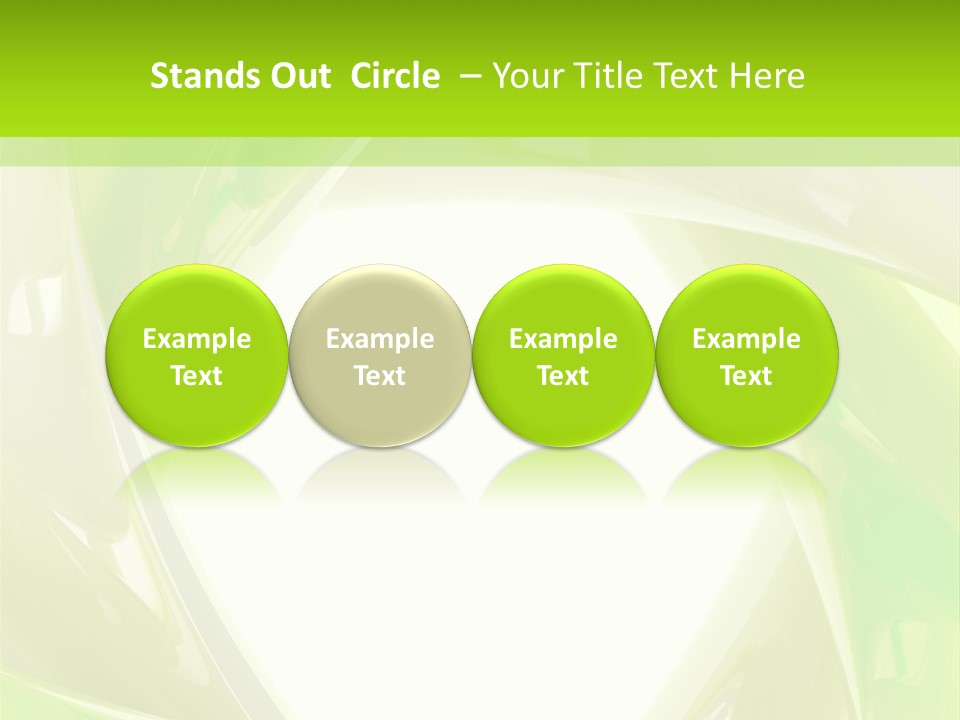 A Green And White Abstract Powerpoint Presentation PowerPoint Template