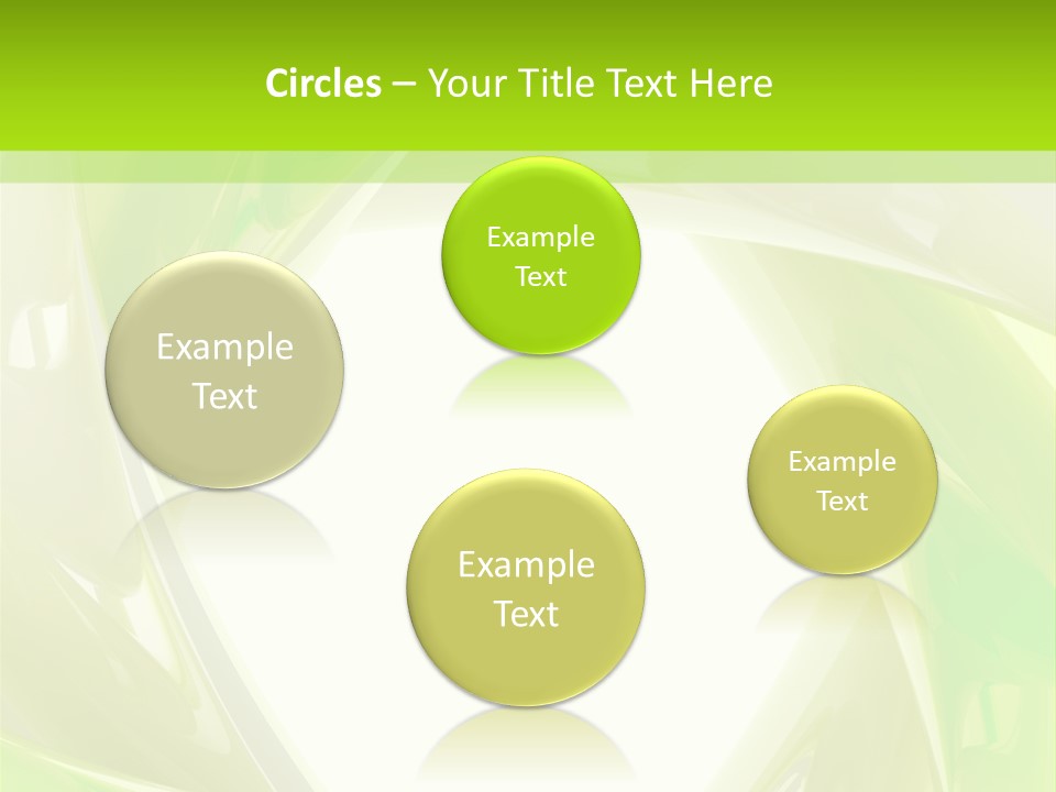 A Green And White Abstract Powerpoint Presentation PowerPoint Template