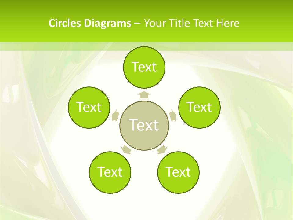 A Green And White Abstract Powerpoint Presentation PowerPoint Template