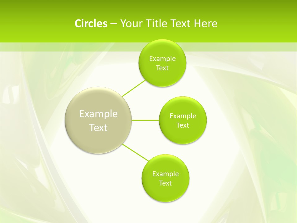 A Green And White Abstract Powerpoint Presentation PowerPoint Template