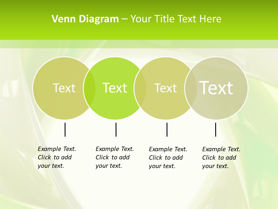 A Green And White Abstract Powerpoint Presentation PowerPoint Template