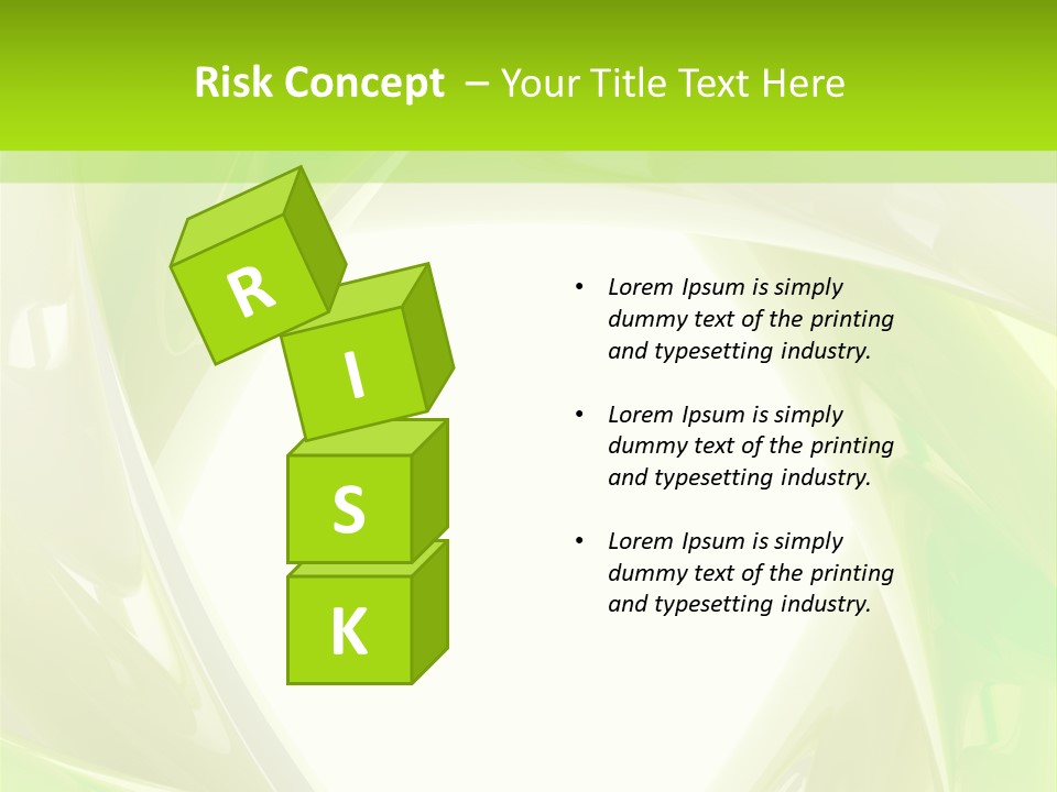 A Green And White Abstract Powerpoint Presentation PowerPoint Template