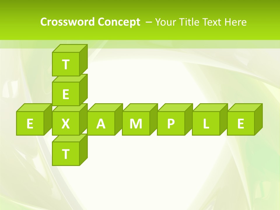 A Green And White Abstract Powerpoint Presentation PowerPoint Template
