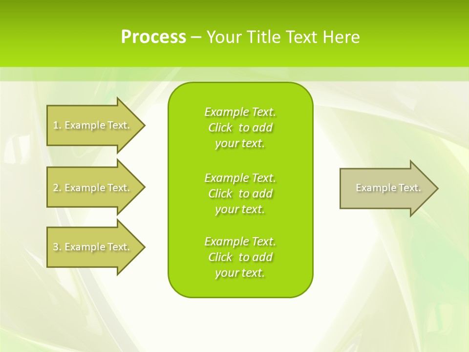 A Green And White Abstract Powerpoint Presentation PowerPoint Template