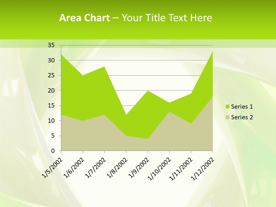 A Green And White Abstract Powerpoint Presentation PowerPoint Template