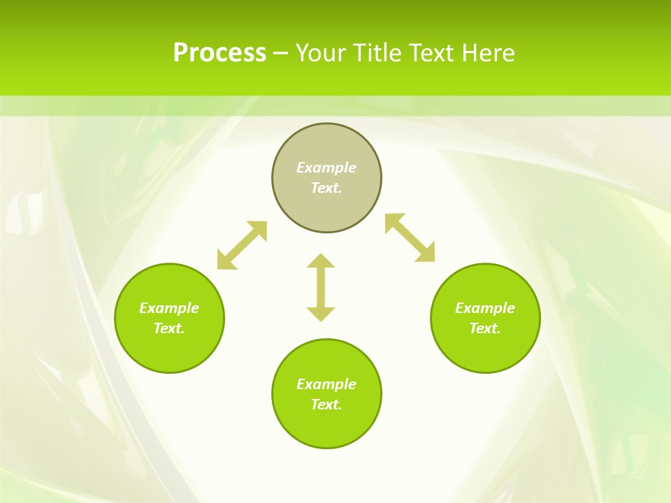 A Green And White Abstract Powerpoint Presentation PowerPoint Template