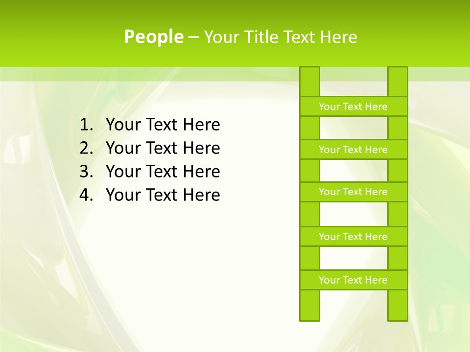 A Green And White Abstract Powerpoint Presentation PowerPoint Template