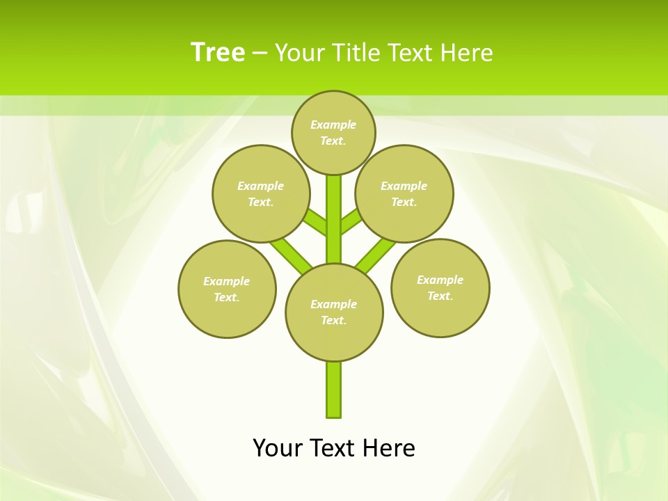 A Green And White Abstract Powerpoint Presentation PowerPoint Template
