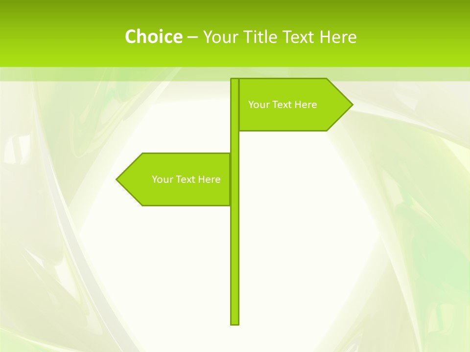 A Green And White Abstract Powerpoint Presentation PowerPoint Template