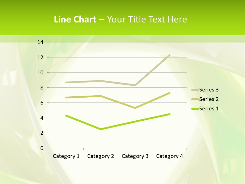 A Green And White Abstract Powerpoint Presentation PowerPoint Template