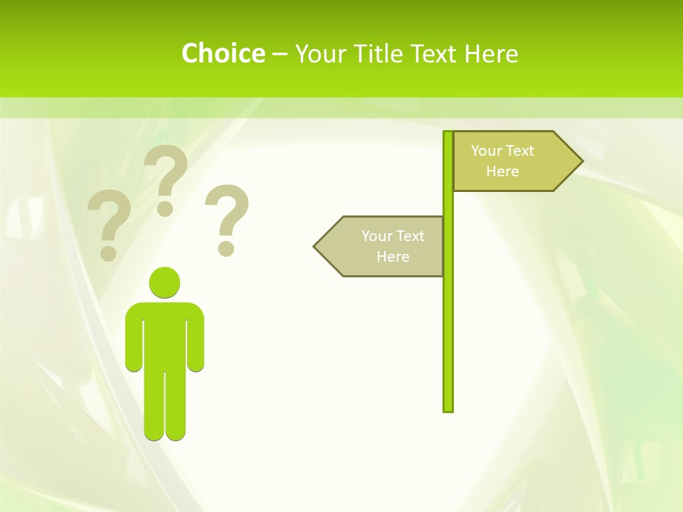 A Green And White Abstract Powerpoint Presentation PowerPoint Template