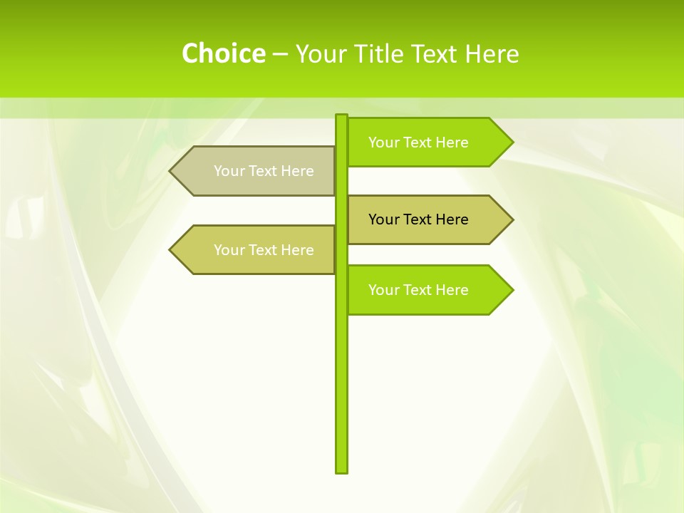 A Green And White Abstract Powerpoint Presentation PowerPoint Template