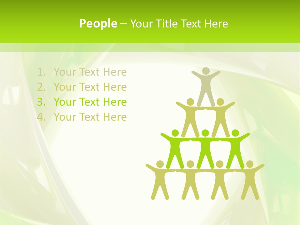 A Green And White Abstract Powerpoint Presentation PowerPoint Template