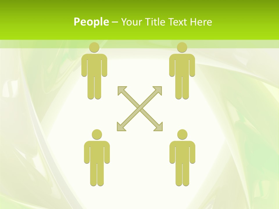 A Green And White Abstract Powerpoint Presentation PowerPoint Template