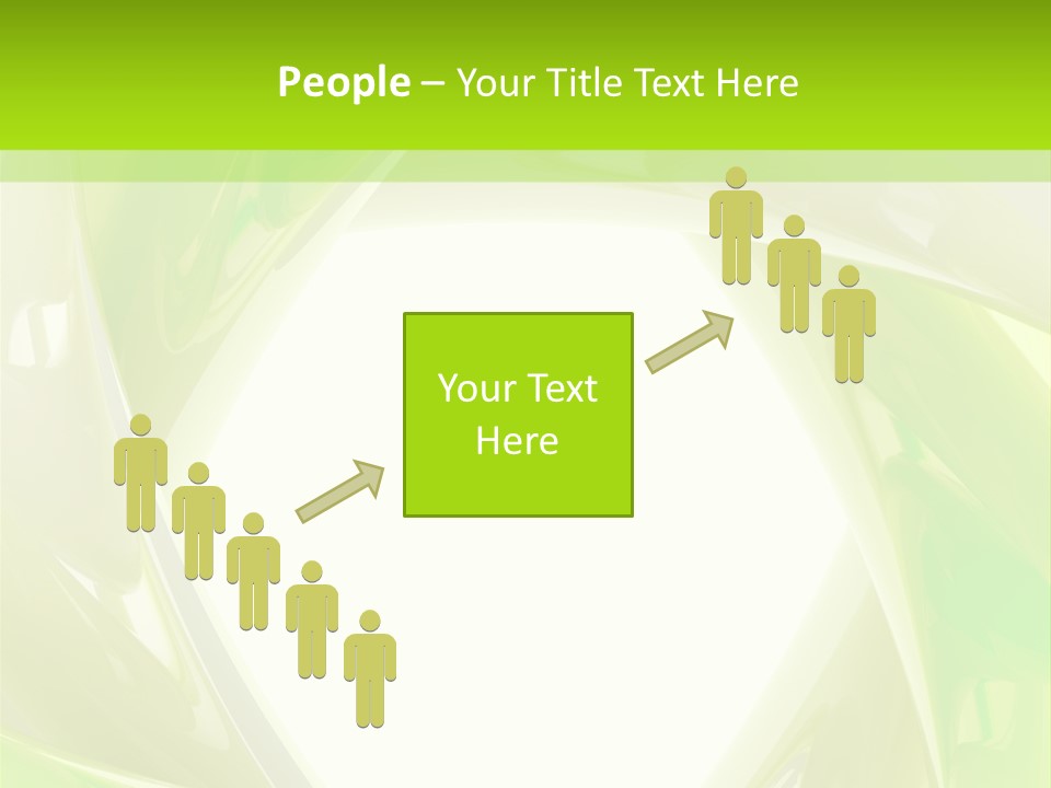 A Green And White Abstract Powerpoint Presentation PowerPoint Template