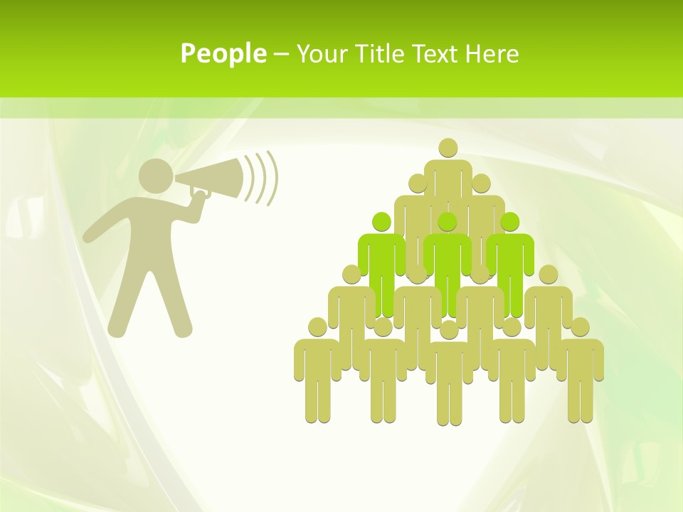 A Green And White Abstract Powerpoint Presentation PowerPoint Template