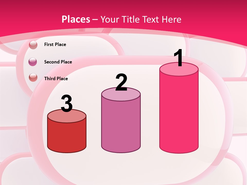 A Group Of Speech Bubbles On A Pink Background PowerPoint Template