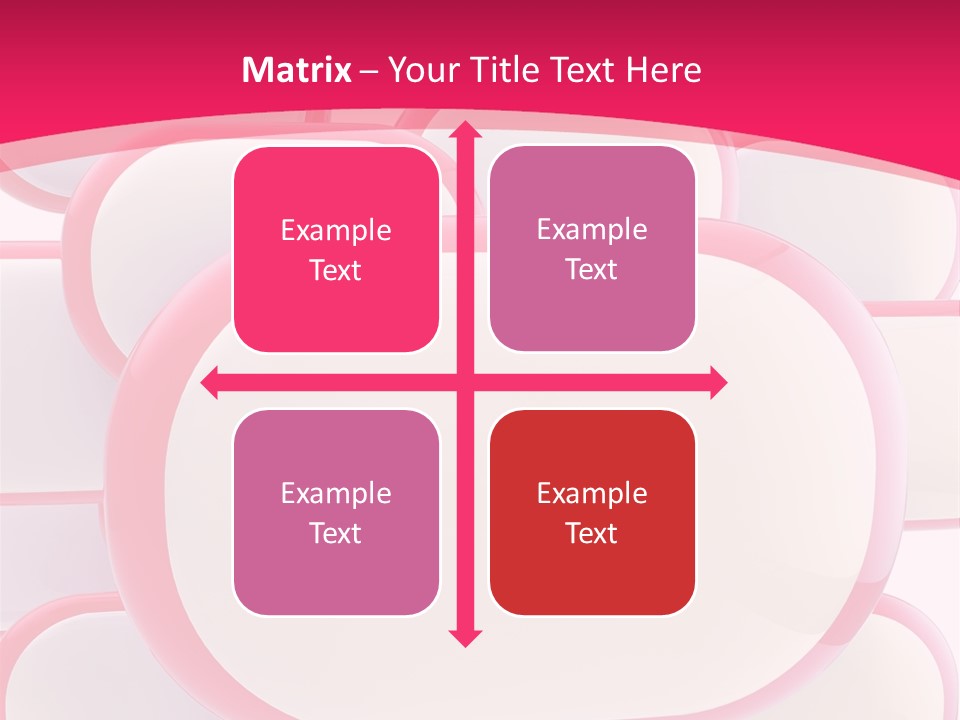 A Group Of Speech Bubbles On A Pink Background PowerPoint Template