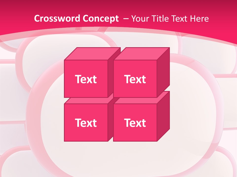 A Group Of Speech Bubbles On A Pink Background PowerPoint Template